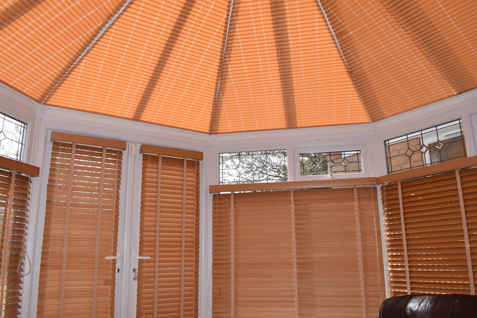 Conservatory Pleated and Timber Blinds Blind Company Nottingham